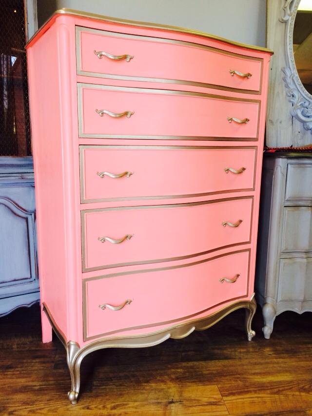 Painted Dressers using American Paint Company's All Natural Chalk and