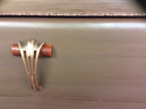 Drawer hardware - copper mica