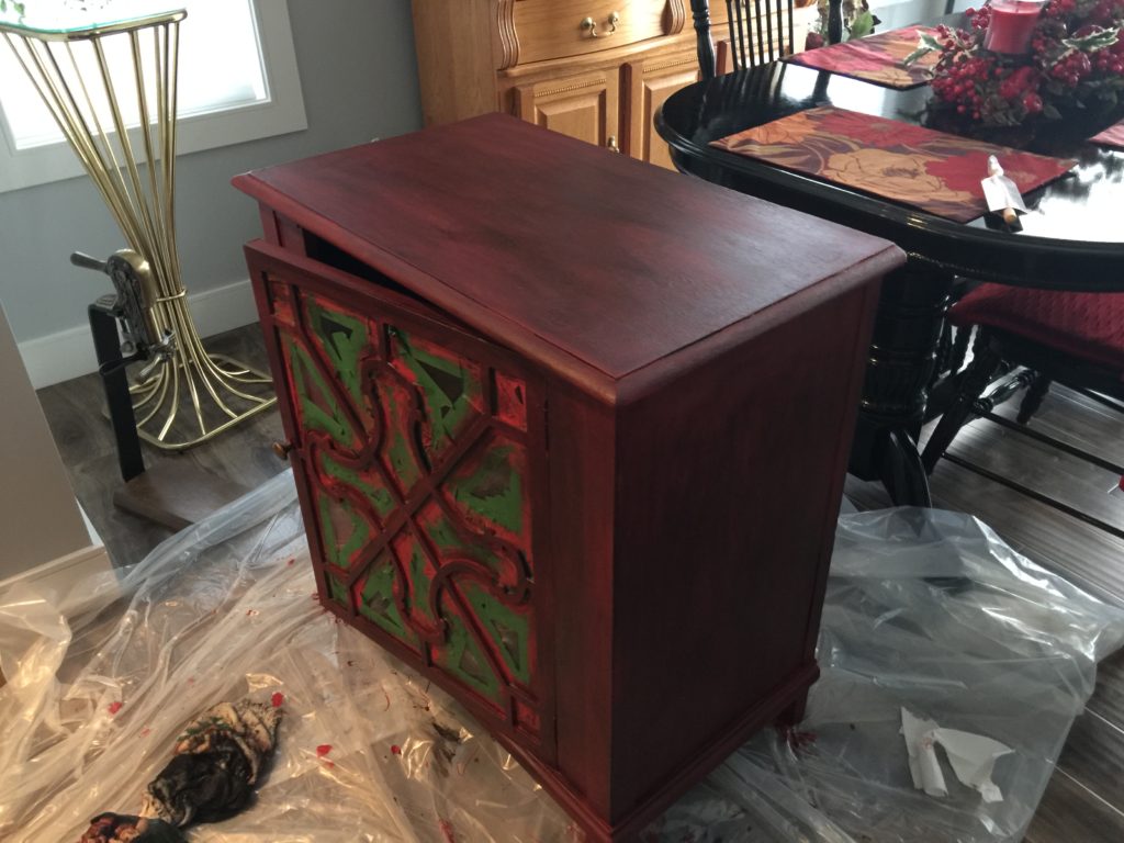 Look What Happens When You Add Black Glaze to Painted Furniture